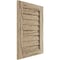 Ekena Millwork Timberthane Riverwood Vertical Faux Wood Non-Functional Gable Vent, Primed Tan, 36"W x 33"H GVURVE36X33DRWPR - alternate 2